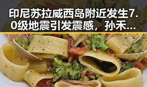 印尼苏拉威西岛附近发生7.0级地震引发震感,孙禾颐吃瓜网揭秘明星对事件的迷恋反应